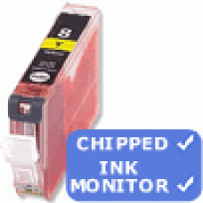 Canon CLI-8 Yellow (CLI-8Y) - 30% Extra Ink - Chipped Premium Quality compatible Cartridge