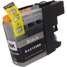 Compatible Brother LC123BK Black High Capacity Ink Cartridge for printers DCP J132W, J152W, J4110DW, J4110W, J552DW, J752DW MFC J245, J4310DW, J4410DW, J4510DW, J4610DW, J470DW, J4710DW, J650DW J6520DW, J6720DW, J6920DW, J870DW