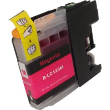 Compatible Brother LC123M Magenta High Capacity Ink Cartridge for printers DCP J132W, J152W, J4110DW, J4110W, J552DW, J752DW MFC J245, J4310DW, J4410DW, J4510DW, J4610DW, J470DW, J4710DW, J650DW J6520DW, J6720DW, J6920DW, J870DW