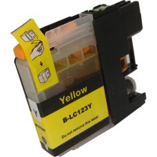 Compatible Brother LC123Y Yellow High Capacity Ink Cartridge for printers DCP J132W, J152W, J4110DW, J4110W, J552DW, J752DW MFC J245, J4310DW, J4410DW, J4510DW, J4610DW, J470DW, J4710DW, J650DW J6520DW, J6720DW, J6920DW, J870DW