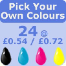 .Multipack 24 Cartridges - Pick Your Own - Latest Version 'Grade A' compatible - High Capacity 19ml 3.45 times more ink - Epson Stylus DX8000 Printer