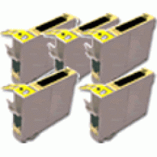 Latest Version- £2.59 each - High Capacity 2.7 times Extra Ink - 5 PACK - TO801 Black Premium Quality compatible Cartridges for the Epson Stylus Photo PX710W Printer