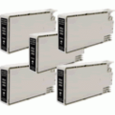 5 PACK - T5591 Black Premium Quality Epson Stylus Photo RX700 compatible Cartridge
