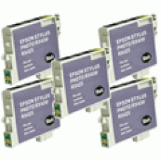Epson Stylus Photo R240/ R245/ RX420/ RX425/ RX520  (TO551) Black - 5 PACK