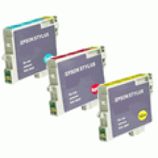3 PACK - TO612 TO613 TO614 Cyan, Magenta and Yellow Premium Quality Epson Stylus D88PE compatible Cartridges